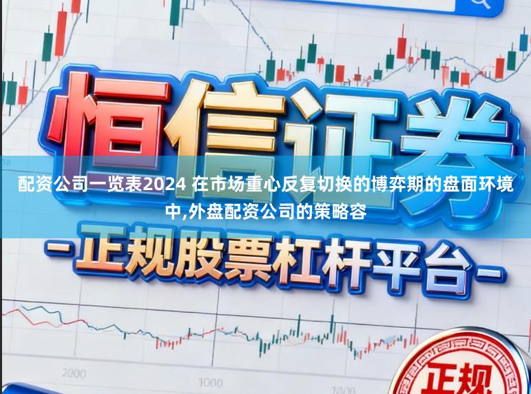 配资公司一览表2024 在市场重心反复切换的博弈期的盘面环境中,外盘配资公司的策略容