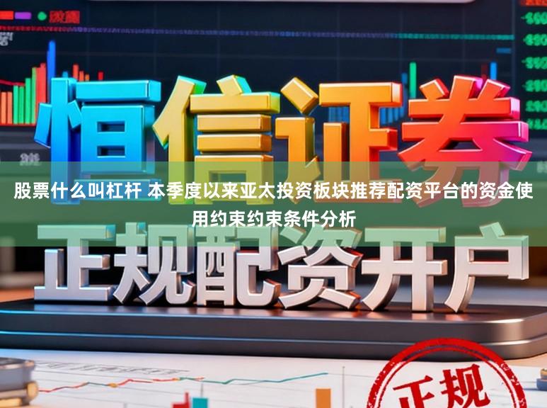 股票什么叫杠杆 本季度以来亚太投资板块推荐配资平台的资金使用约束约束条件分析